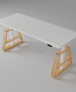Top Quality Executive Electric Height Adjustable Office Furniture Computer Desk Workstat Wooden Standing Smart Lift Table Frame