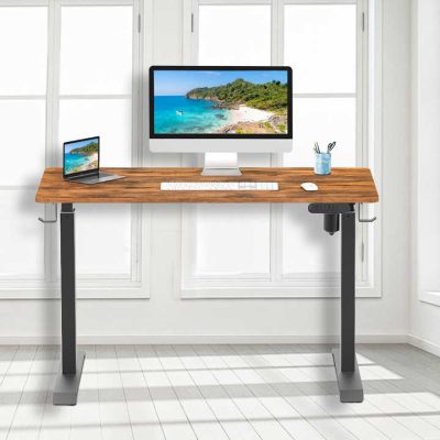 New Smart High Tech Electric Ergonomic Sit to Stand up Computer Desks Dual Motor Standing Tables 180cm Adjustable Height